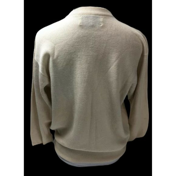 Ballantyne Scotland Cream Cardigan Sweater 40 M/L - Picture 2 of 9